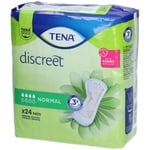 TENA DISCREET NORMAL - Serviette fine pour incontinence urinaire, femme sac 24 pc(s)