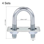 4st runda U-bultar Rund böjd U-klämma 4 SETSM8X22X56 M8X22X56 4 SetsM8X22X56