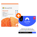 Pack Microsoft 365 Personnel + NordVPN - Abonnement 1 an