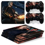 Kit De Autocollants Skin Decal Pour Console De Jeu Ps4 Pro Ma?Tre Sekiro Mortel 11 Personnage De Console De Jeu Kambat, T1tn-P4pro-1794