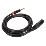 XLR Male To TRS Cable 1/4in Balanced 6.35mm For Electric Guitar Tuner Mic