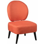 Altobuy - skalan - Fauteuil Crapaud Tissu Coloris Corail