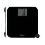 Salter 9049 BK3R Max Digital Bathroom Scale – Weighing Scales For Body Weight, Supersize LCD Display, 250kg / 39st 6 lb, Includes Carpet Feet & Battery, Step On Instant Weight Readings, Compact Design