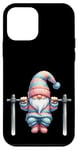 Coque pour iPhone 12 mini Funny Working Out Gnome With Pull-Up Bar For Fitness Lover