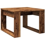 Vidaxl - Table d'appoint vieux bois 50x50x35 cm bois d'ingénierie Old wood