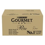 GOURMET PERLE | Les Filettines | Chat | Sauces Multivariétés |96 x 85 g | Sachet fraicheur