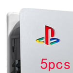 5 kpl A-värillinen suojaava ihon ohjaimen suojus Sony Playstation 5 PS5:lle levy-CD-ajuri/digitaalikonsoli Logo Host Decal Tarra Flim