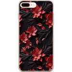 Apple iPhone 7 Plus Gennemsigtigt Telefoncover Intensiva blommor