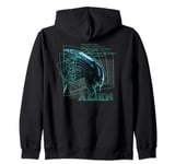 Alien 45th Anniversary Movie Xenomorph Priority One Logo Zip Hoodie