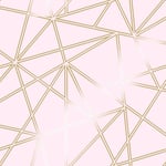 Holden Decor Glasshouse Paladium Dusky Pink Wallpaper 90115 - Metallic Geometric