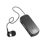 Bluetooth Earphones In Ear Single Headphone Retractable Earpiece Clip Headset