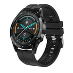 RUMOCOVO Montre connectée de sport pour hommes, écran entièrement tactile, étanche IP67, Bluetooth, 2840 - Silicone Noir