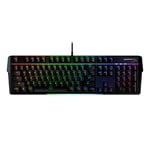 HyperX Alloy MKW100 – Clavier de jeu mécanique, éclairage dynamique RGB, mémoire intégrée pour sauvegarder les profils d’éclairage, interrupteurs mécaniques anti-poussière, cadre en aluminium brossé