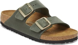 Birkenstock Women's Arizona Oiled Leather Regular Thyme, 40