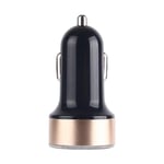 Dual USB Car Charger, Universal LED Volume Display Dual USB Port 3.1A Fast Charging Car Charger Socket Golden One Size