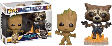 Funko Pop! Guardians of the Galaxy 2 Young Groot/Rocket Vinyl Figure-Damaged Box