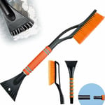 Ersandy - Brosse à Neige pour Voiture,2 en 1 Grattoir à Glace et Brosse à Neige,Détachable Grattoir a Neige Balai a Neige,Car Telescopic Ice