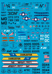 Wolfpak Decals 72-111 Spirits in the Sky Eagle Northrop Skyhawk Globemaster