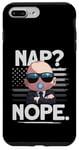 Coque pour iPhone 7 Plus/8 Plus Baby Boss "Nap? Nope" Drapeau USA Like A Boss Kids