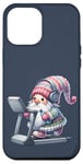 iPhone 12 Pro Max Fitness Gnome On Treadmill Running Machine For Women And Gym Case