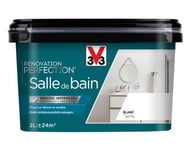 V33 Peinture de rénovation salle de bain, Rénovation perfection® Blanc satin 2L