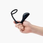 b-Vibe Ringer Cock Ring and Anal Butt Plug Black Prostate Massager Adult Sex Toy