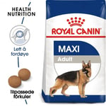 Royal Canin Maxi Adult t&oslash;rrf&ocirc;r til hund (15 kg)