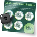 Tile Mate + Lost and Found Labels - Bluetooth Tracker for Keys, Bags and More;