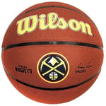 Wilson Basketball, NBA Team Tribute Model, DENVER NUGGETS, Outdoor, Rubber, Size: 7