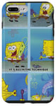 Coque pour iPhone 7 Plus/8 Plus SpongeBob SquarePants SpongeBob Bubble Technique Grid Logo