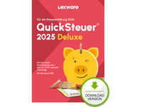 Lexware Quicksteuer Deluxe 2025 Download, Skattedeklarationer, 1 Licens/-Er, Esd (Electronic Software Download), Tyska, Windows 11 Enterprise X64, Windows 10, Windows 11 Home, Windows 10 Education, Windows 11 Pro,...