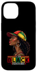 Coque pour iPhone 14 Célébration des filles noires du Mois de l'histoire de I Am Black