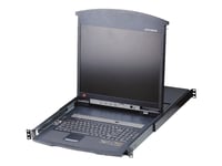 Altusen Kl1516aim - Kvm-Konsoll Med Kvm-Svitsj - 16 Porter - Ps/2, Usb - 17" - Kan Monteres I Rack - 1280 X 1024 @ 75 Hz - 250 Cd/M² - 1000:1 - 5 Ms - Vga - 1U