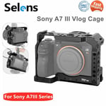 Selens Camera Cage Stabilizer Handle Stand for Sony A7 II/R/S/M & Cable Clip Kit