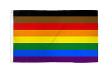 AZ FLAG - Drapeau Philadelphie Arc-en-ciel - 150x90 cm - Drapeau Lgbt - Philadelphie Gay - Philly Rainbow 100% Polyester Avec Oeillets Métalliques Intégrés - Pavillon 110 g