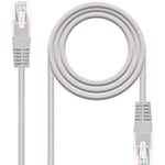 Câble réseau RJ45 Cat.5E UTP AWG24,0,25M Gris NANOCABLE