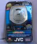 Vintage for Collectors JVC Portable CD Player - Hyper Bass - Silver (XL-PG4J)