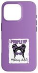 Coque pour iPhone 16 Pro Purple Up Militaire Enfant Léopard Violet Militaire Enfants