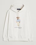 Polo Ralph Lauren Printed Hemingway Bear Hoodie Deckwash White