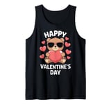 Valentine's Day Funny Teddy Bear Heart Love Valentines Tank Top