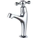 Eurosanit - Robinet de Lave Mains Haut (eau froide uniquement) Rétro Chromé fedleen by