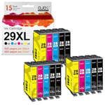 ejet 29XL High Yield Ink Cartridge Compatible for Epson 29 XL for Expression Home XP452 XP442 XP352 XP345 XP245 XP-455 XP-342 XP-255 XP-245 XP 352 XP 342 (6 Black,3 Cyan,3 Magenta,3 Yellow, 15-Pack)