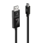 LINDY Câble Adaptateur USB Type C vers DisplayPort 1.4 avec HDR, 3m