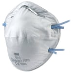 3M Respirators FFP2 Polypropylene, Steel, Polyisoprene, Polyurethane White Pack of 20