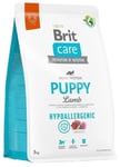 Brit Care Hypoallergenic Puppy Lamb hypoallergeeninen kuivaruoka pennuille, 3 kg