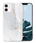 Togestar MoonRiver Series Case for iPhone 11 6.1", [2021 Design] Ultra Slim Stylish Flexible Silicone Marble Phone Case, Glossy Shockproof Bumper Anti-Scratch Protective Cover, Gray