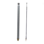 2 Pcs FM Radio  Telescopic Whip Antenna Aerial Silver Tone 13.6inch 345mm 52233