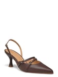 ALOHAS Joelle Brown Leather Pumps Brun