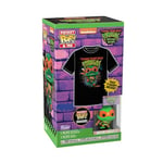 Funko Pocket Pop! & Tee: Teenage Mutant Ninja Turtles (TMNT) - Large - (L) - T-Shirt - Vêtements avec Mini-Figurine en Vinyle à Collectionner - Idée de Cadeau - Jouets et Top à Manches Courtes