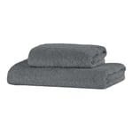 Giovanni Dolcinotti | Set of 2 Bath Towels - Ash Grey - 100% Cotton